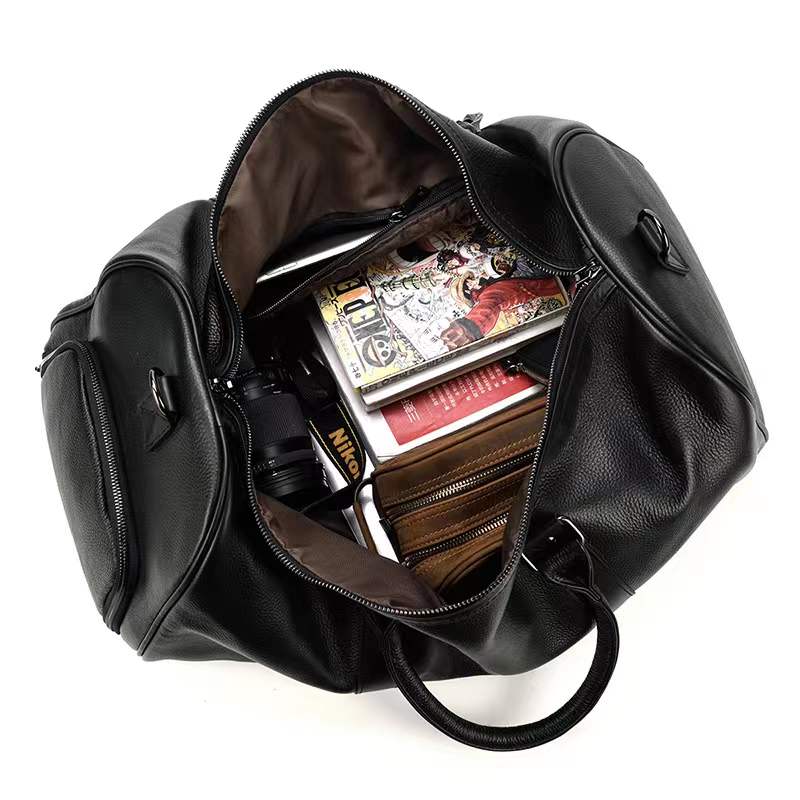 Men’s Genuine Leather Weekender & Gym Duffle Bag